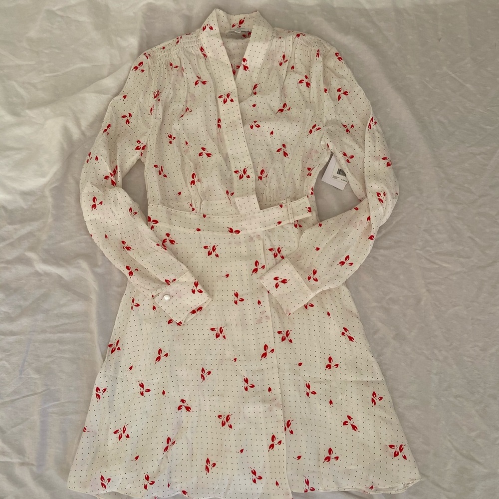Equipment sz 0 silk wrap dress